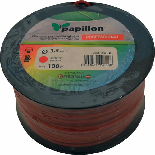 FILO NYLON TONDO 35X100 ROSSO