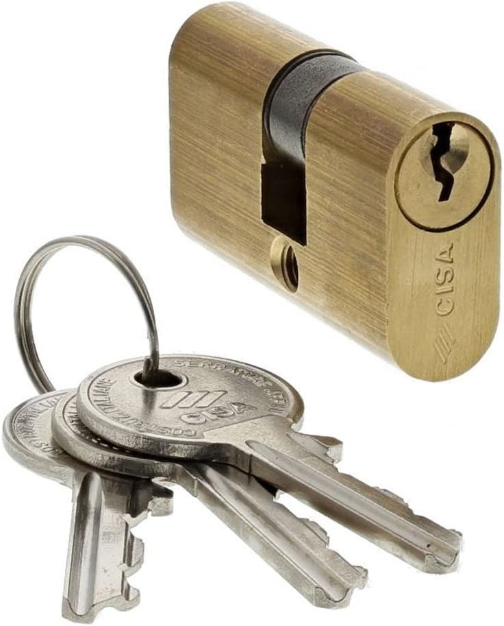 CILINDRO OVALE MM.55,4 (28+28) OTTONE