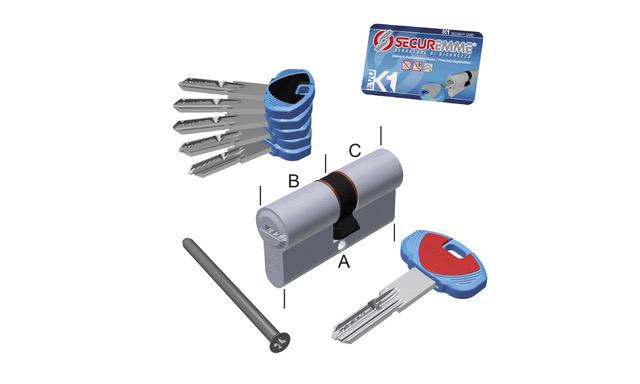 CILINDRO K1 MM.60 (30+30) 1+5CH.CR.S KA
